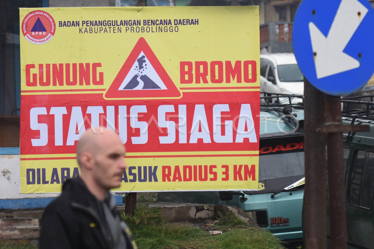 GUNUNG BROMO BERSTATUS SIAGA | ANTARA Foto