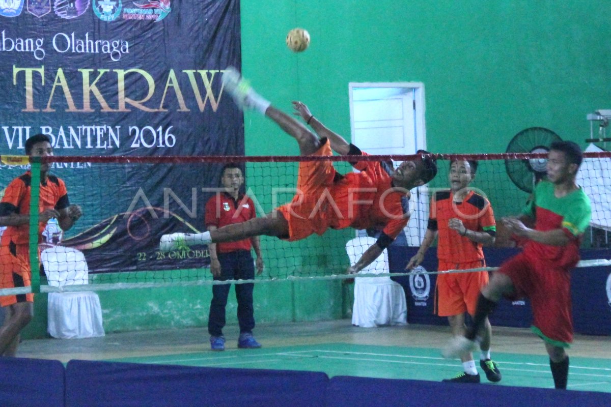 FINAL SEPAK TAKRAW POSPENAS | ANTARA Foto
