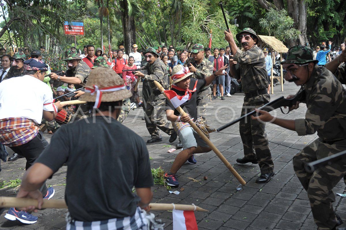 Peringatan perang puputan margarana antara foto