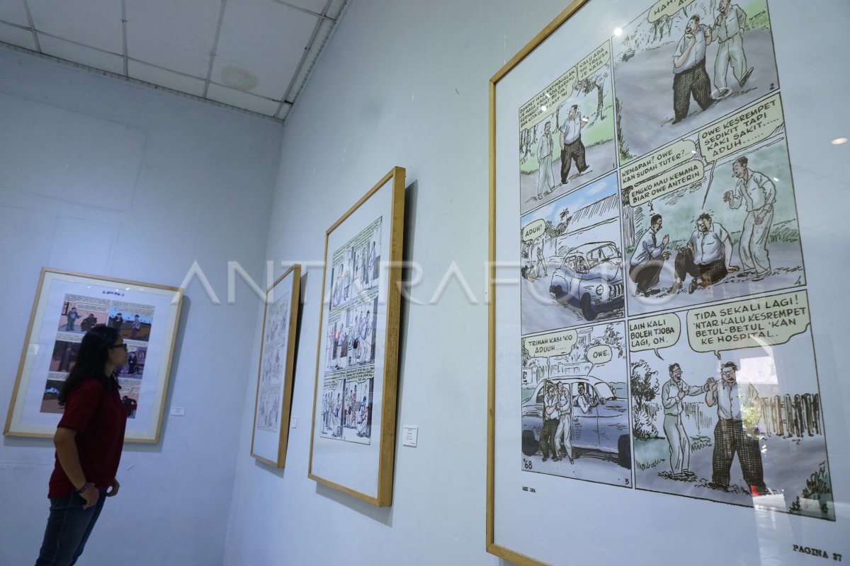 Pameran Komik Strip Put On Reborn Antara Foto