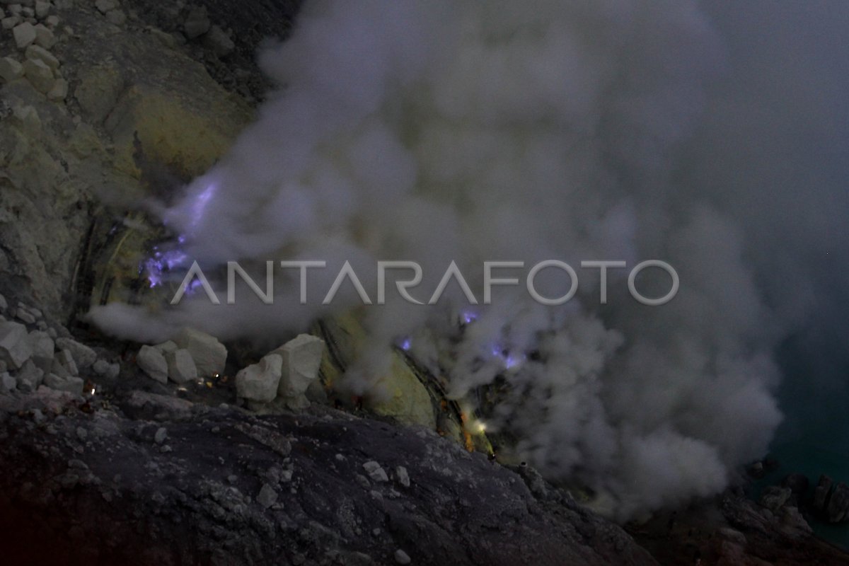 API BIRU GUNUNG IJEN | ANTARA Foto