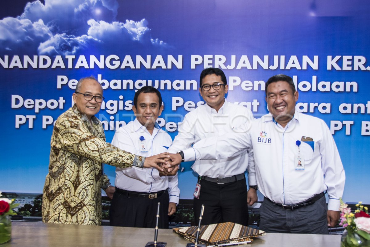 KERJASAMA PT PERTAMINA DAN PT BIJB | ANTARA Foto