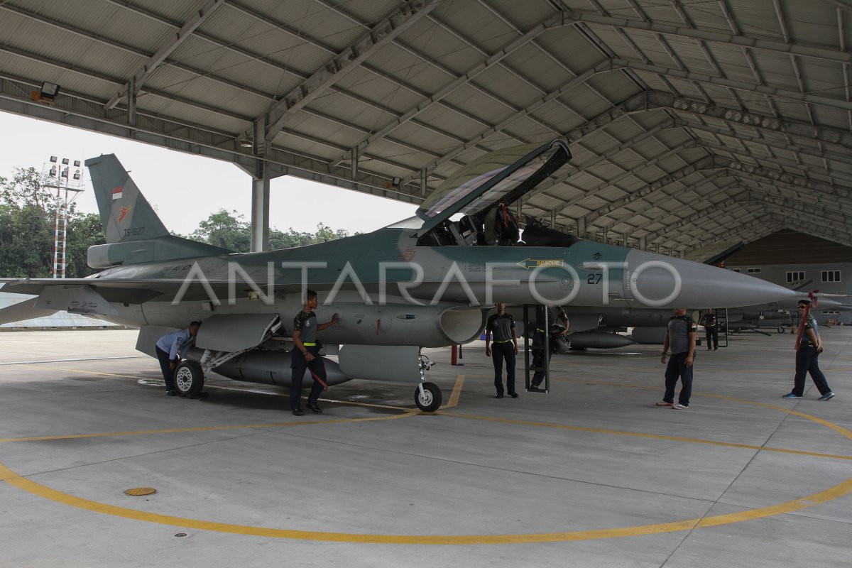 TAMBAHAN PESAWAT TEMPUR F-16 LANUD RSN | ANTARA Foto