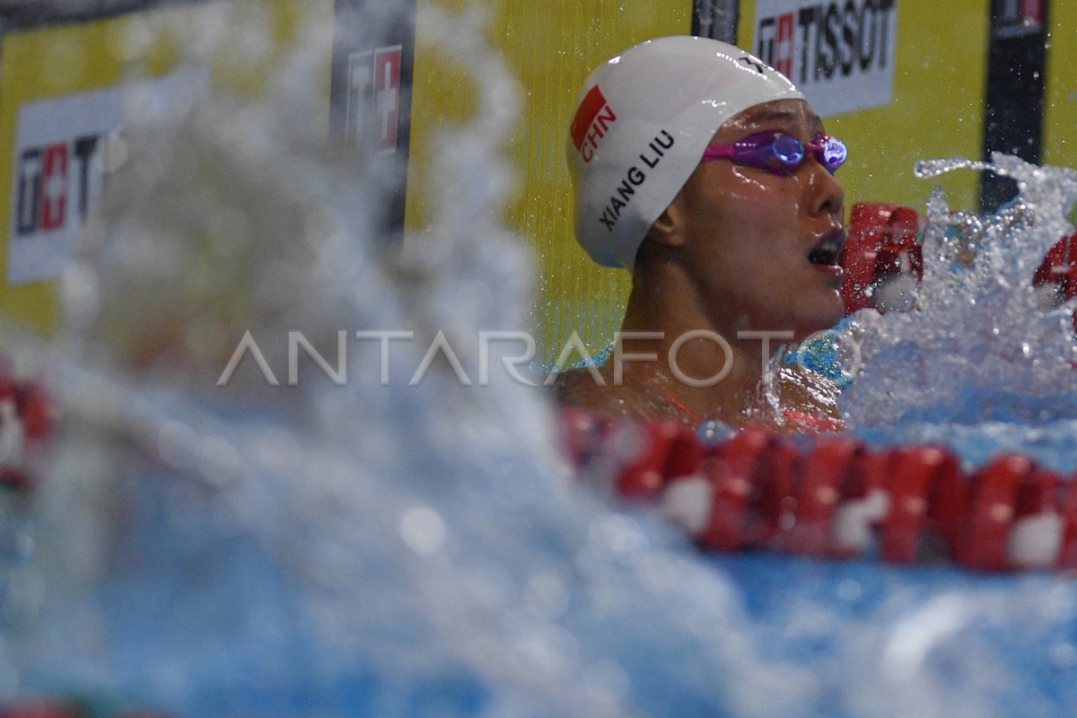 Renang Penyisihan 50 Meter Gaya Punggung Putri Antara Foto