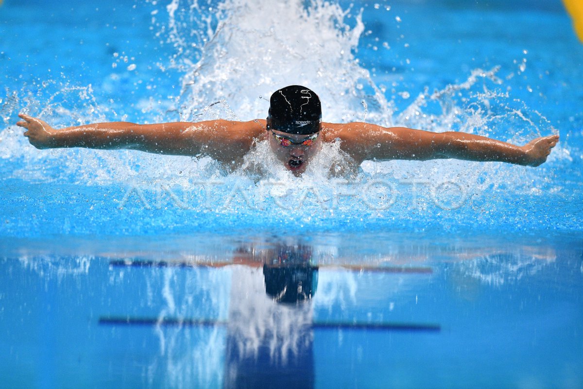 RENANG - FINAL 100 METER GAYA KUPU-KUPU PUTRA | ANTARA Foto