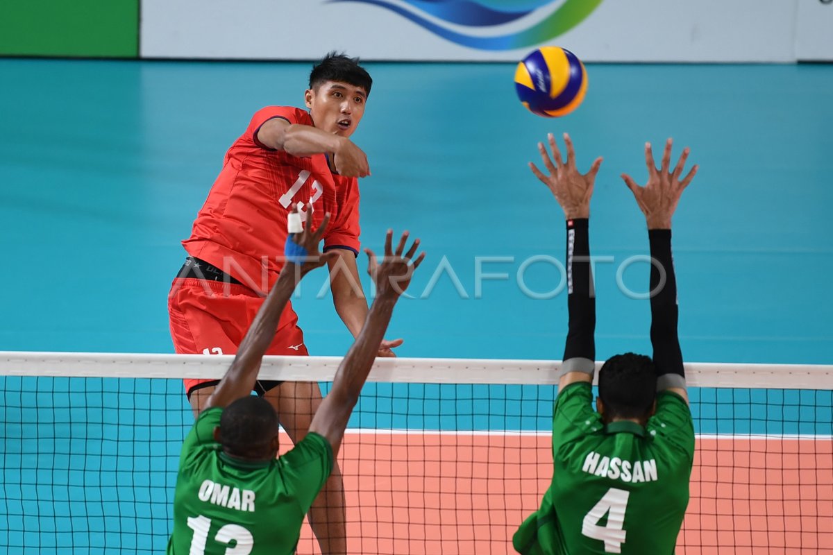 VOLI PUTRA KLASIFIKASI ARAB SAUDI vs CHINESE TAIPEI | ANTARA Foto