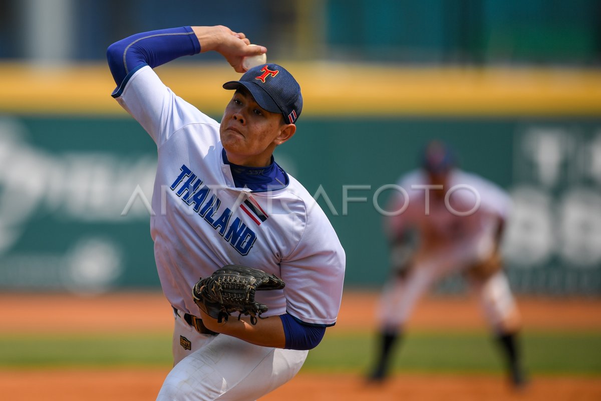 BASEBALL THAILAND VS PAKISTAN ANTARA Foto