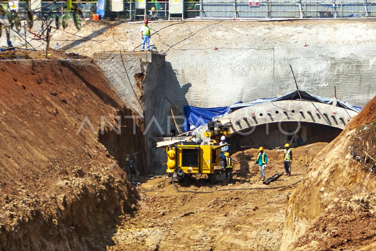 PROYEK TEROWONGAN KERETA CEPAT JAKARTA - BANDUNG | ANTARA Foto