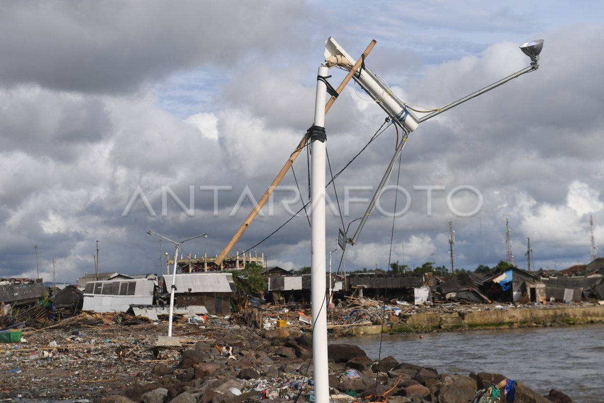 Wilayah Terdampak Tsunami Selat Sunda Antara Foto 