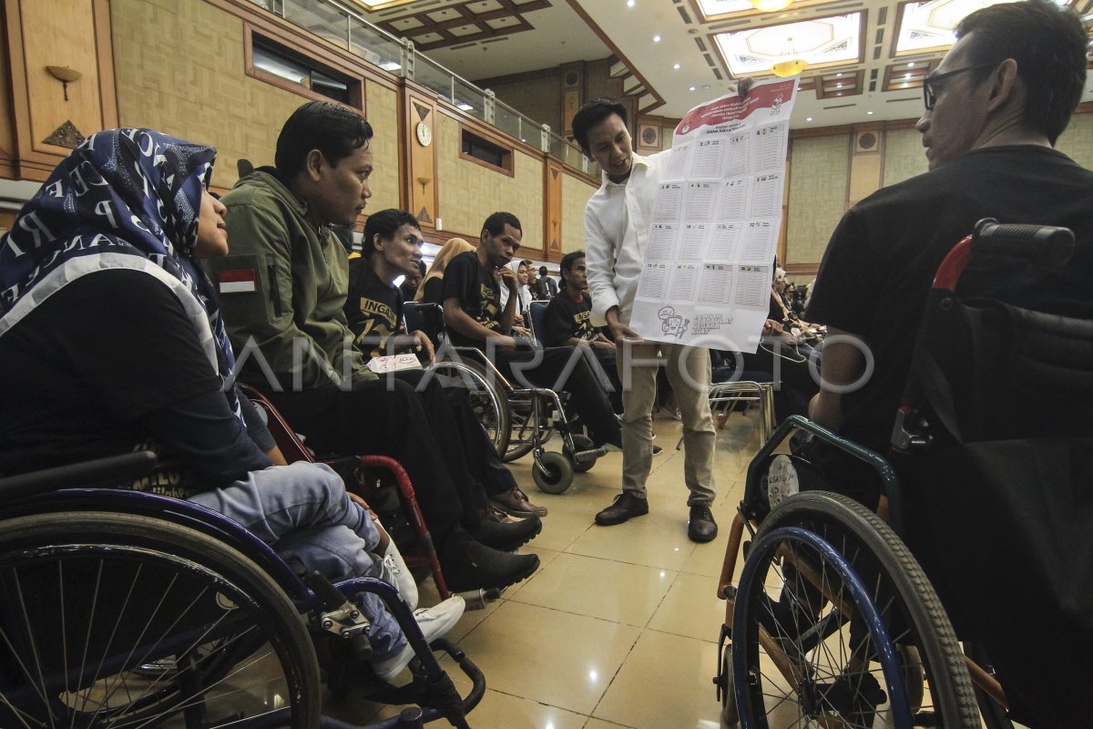 Sosialisasi Dan Simulasi Pemilih Penyandang Disabilitas Antara Foto 9563