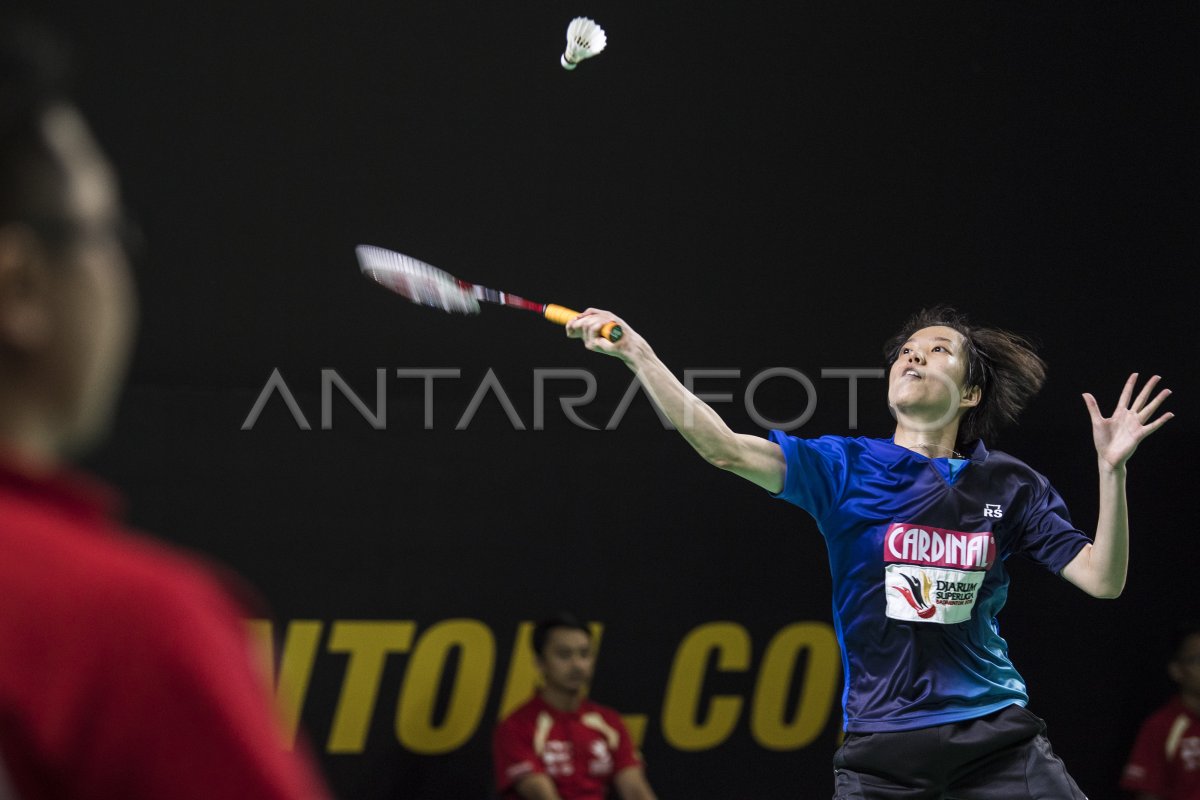 FINAL TUNGGAL PUTRI DJARUM SUPERLIGA BADMINTON 2019 | ANTARA Foto