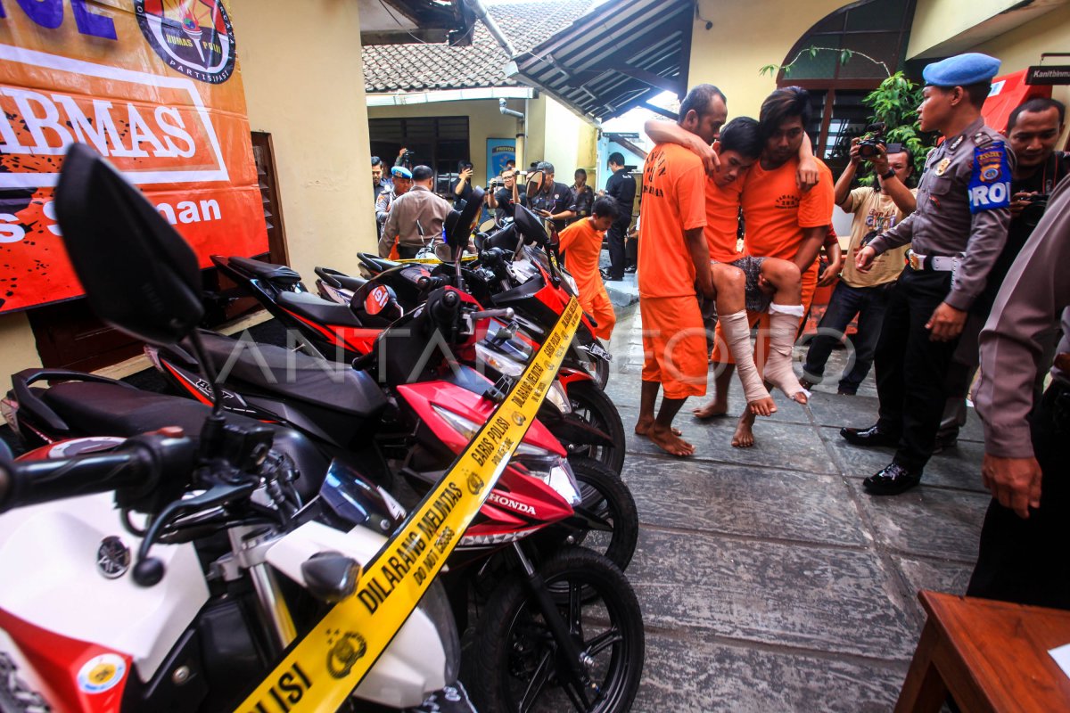 PENGUNGKAPAN KASUS CURANMOR DI YOGYAKARTA | ANTARA Foto