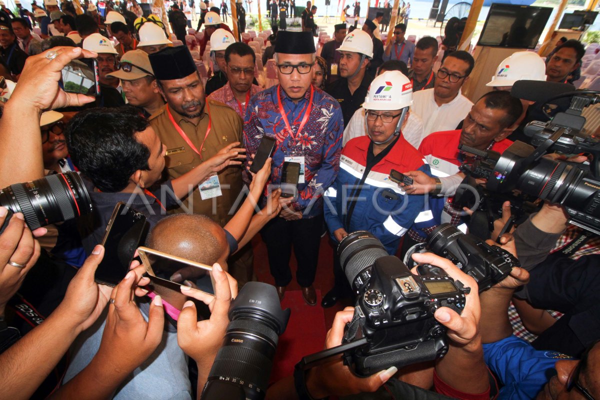 PERESMIAN LNG HUB PERTAMINA PERTA ARUN GAS ACEH | ANTARA Foto