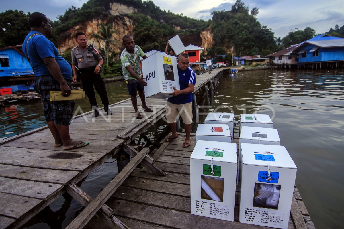 DISTRIBUSI LOGISTIK PEMILU PAPUA | ANTARA Foto