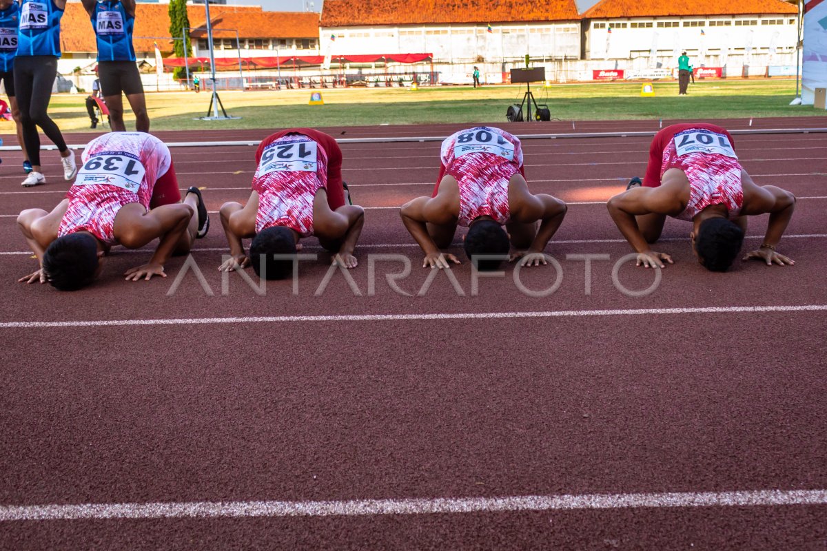 Medali Emas Lari Estafet 4x100 Meter Putra Indonesia Antara Foto