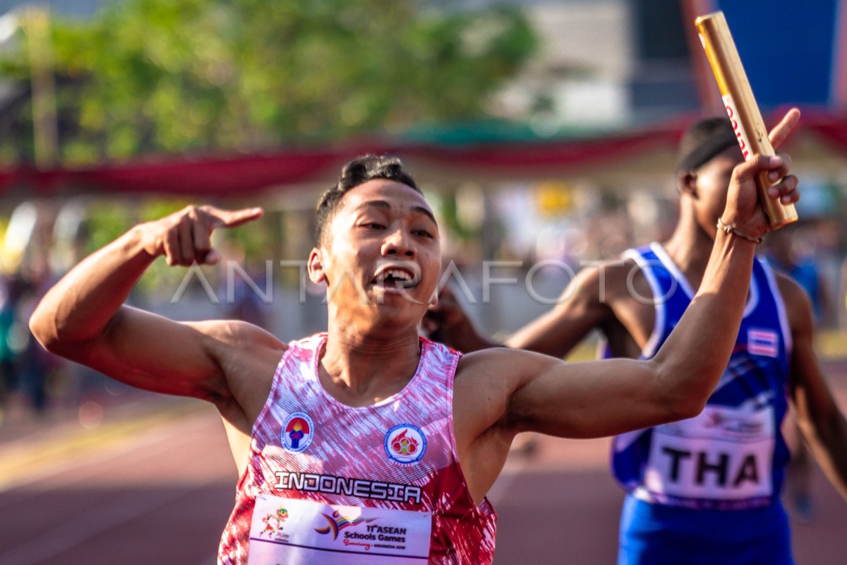 Medali Emas Lari Estafet 4x100 Meter Putra Indonesia Antara Foto