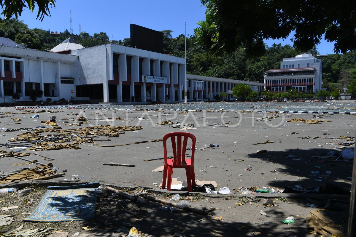 Papua Terkini Kondisi Kota Jayapura Pascaunjuk Rasa Antara Foto