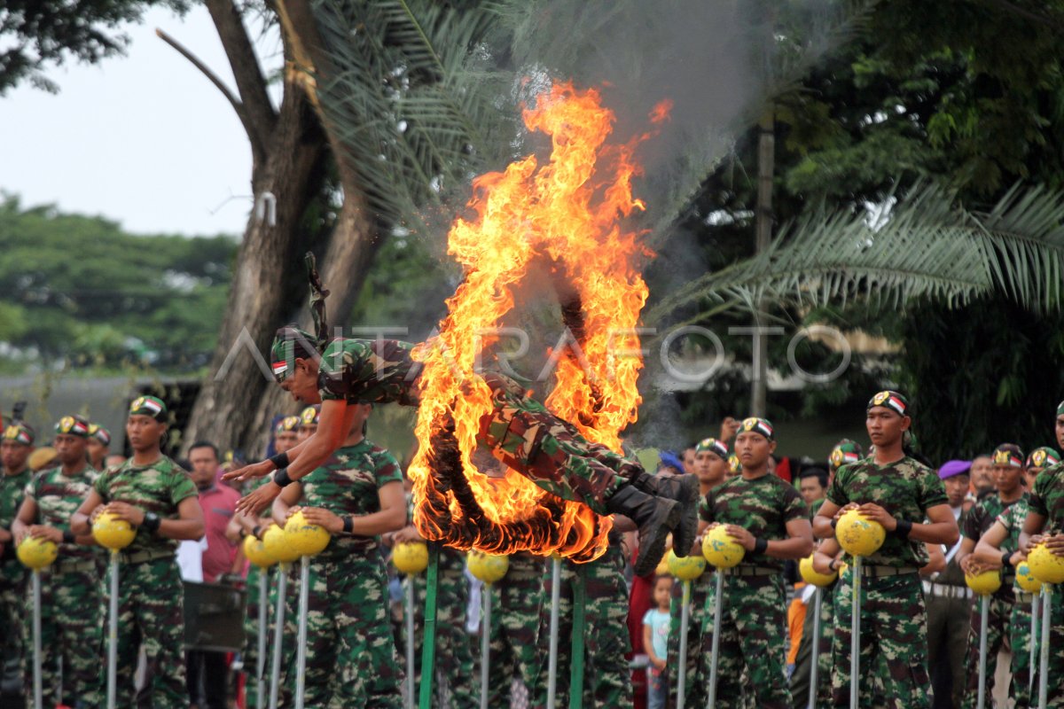 Atraksi Prajurit Tni Kodam Iskandar Muda Antara Foto