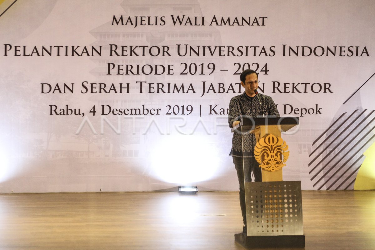 PELANTIKAN REKTOR UNIVERSITAS INDONESIA | ANTARA Foto