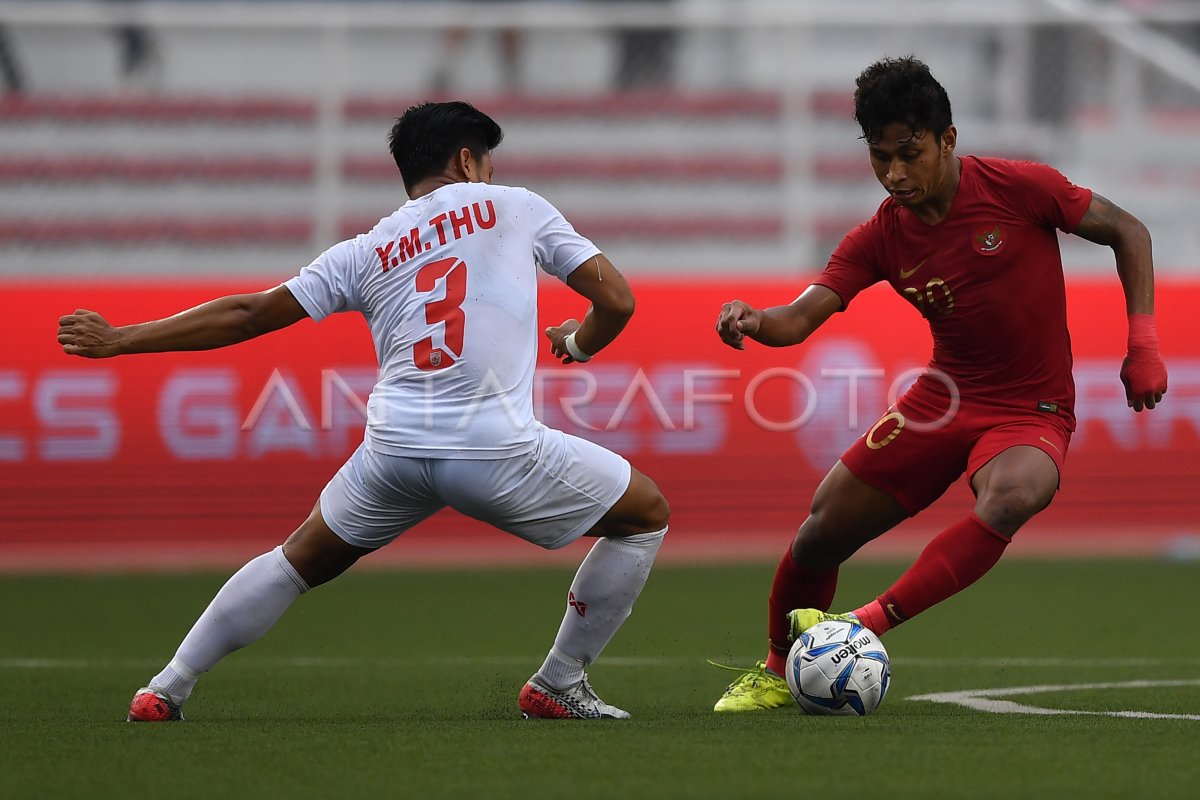 TIMNAS U22 INDONESIA MELAWAN MYANMAR | ANTARA Foto