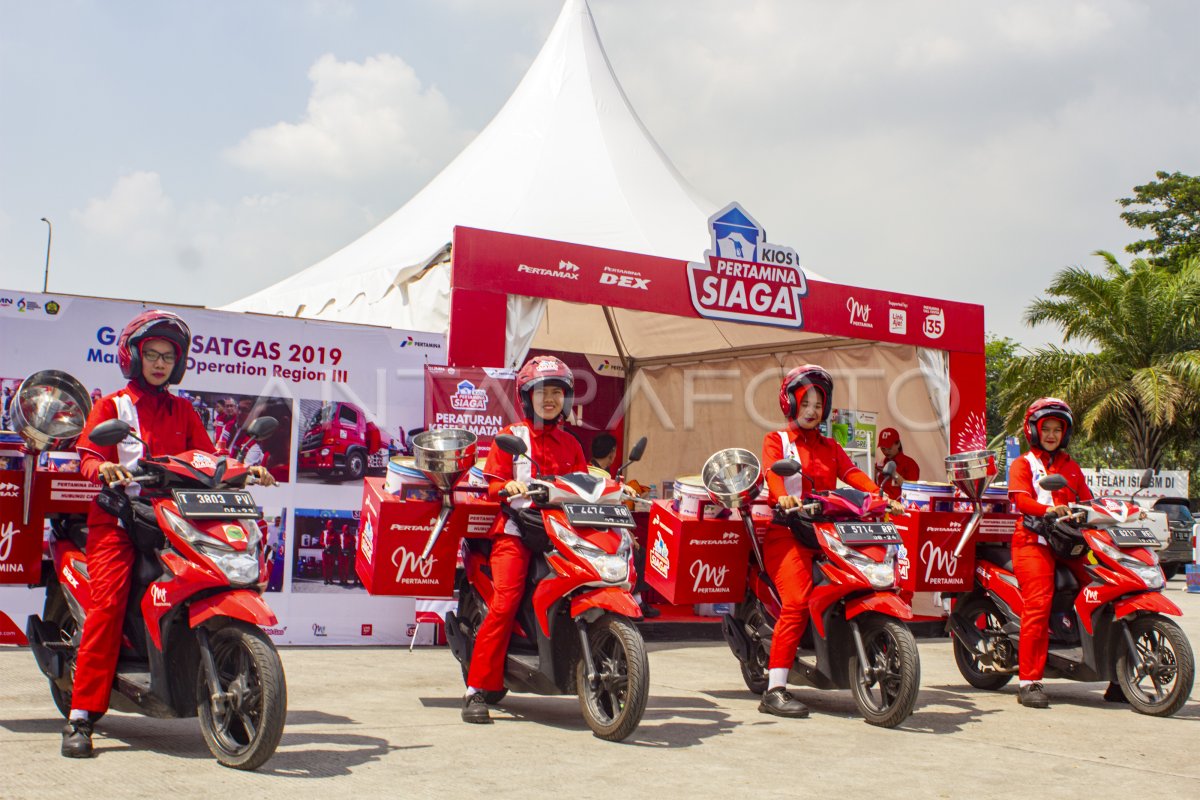 LAYANAN SPBU MOTORIS | ANTARA Foto