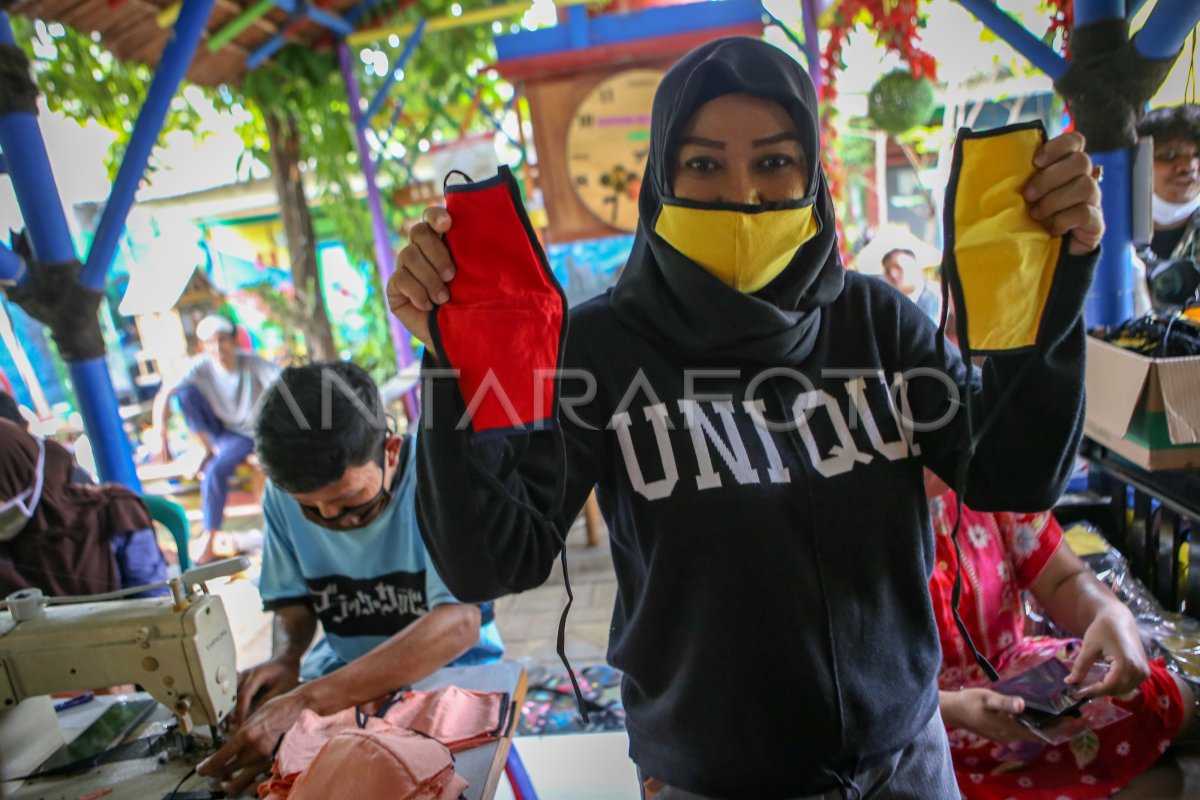 Produksi Masker Swadaya Masyarakat Antara Foto