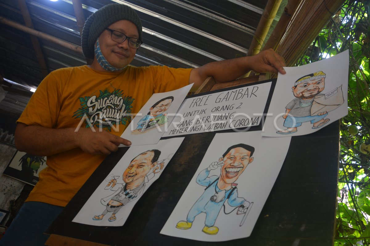 Karikatur Gratis Untuk Pahlawan Kemanusiaan Covid 19 Antara Foto