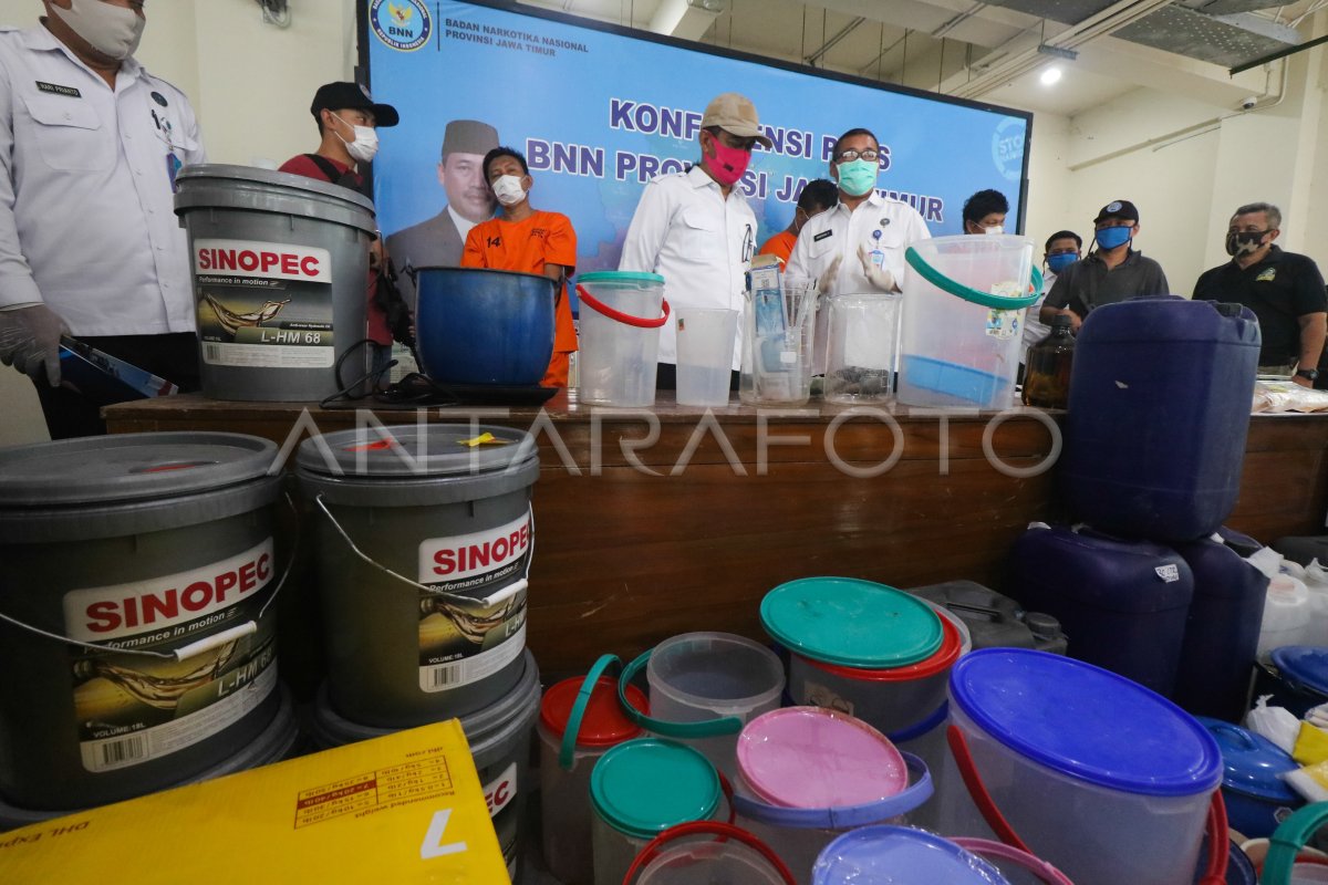 Kasus Peredaran Narkotika Di Surabaya Antara Foto