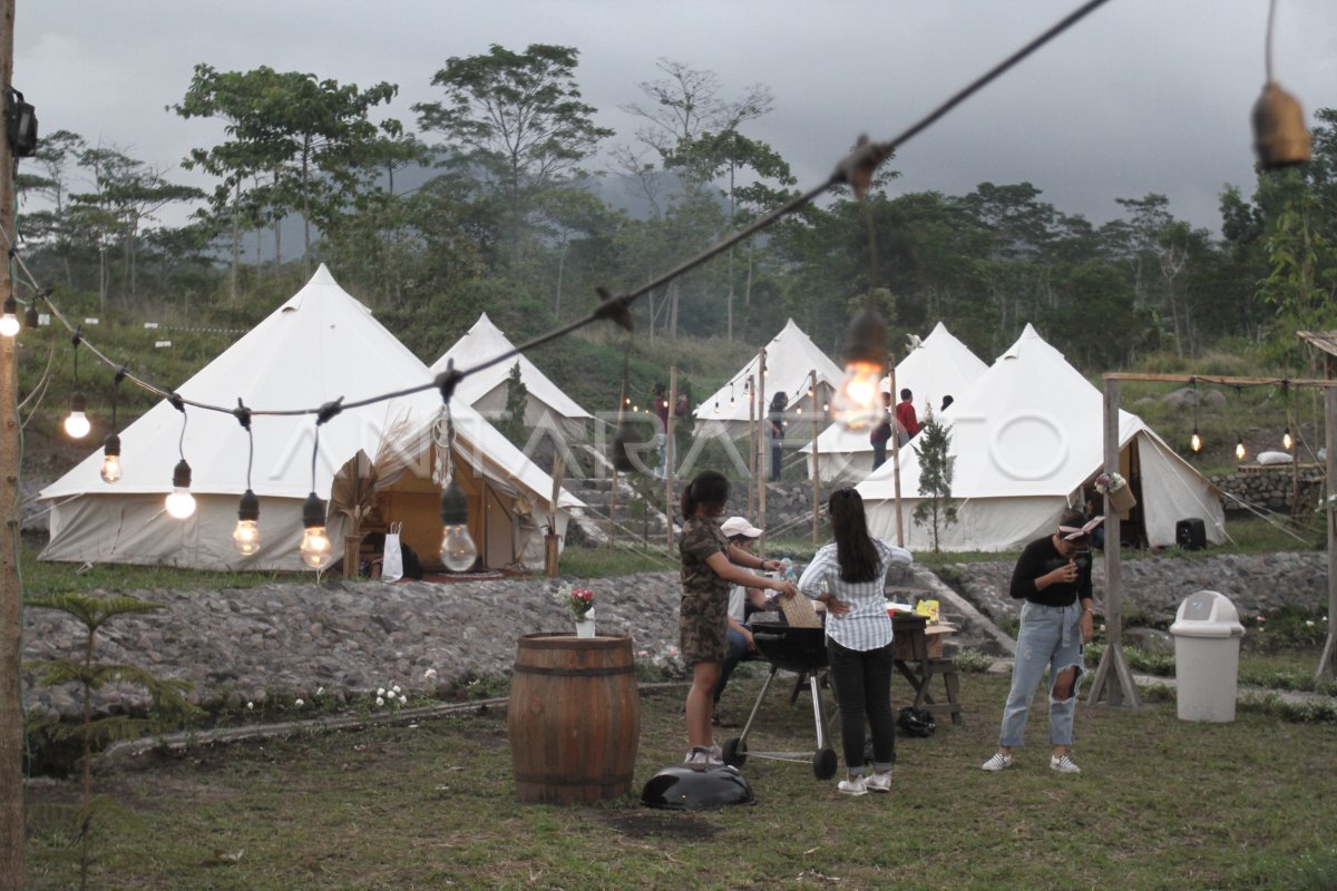 Wisata Glamping Dibuka Kembali Antara Foto