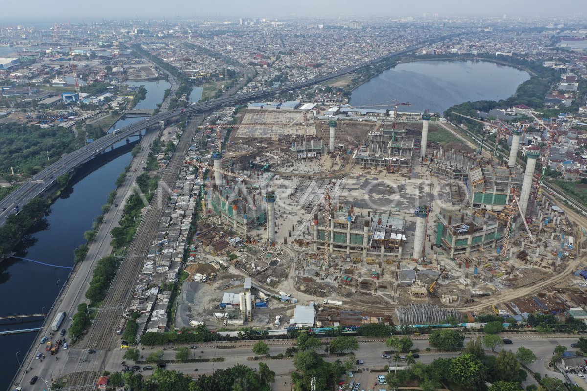 PROGRES PEMBANGUNAN STADION BMW | ANTARA Foto