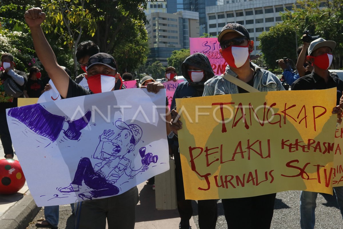 TOLAK KEKERASAN TERHADAP JURNALIS | ANTARA Foto