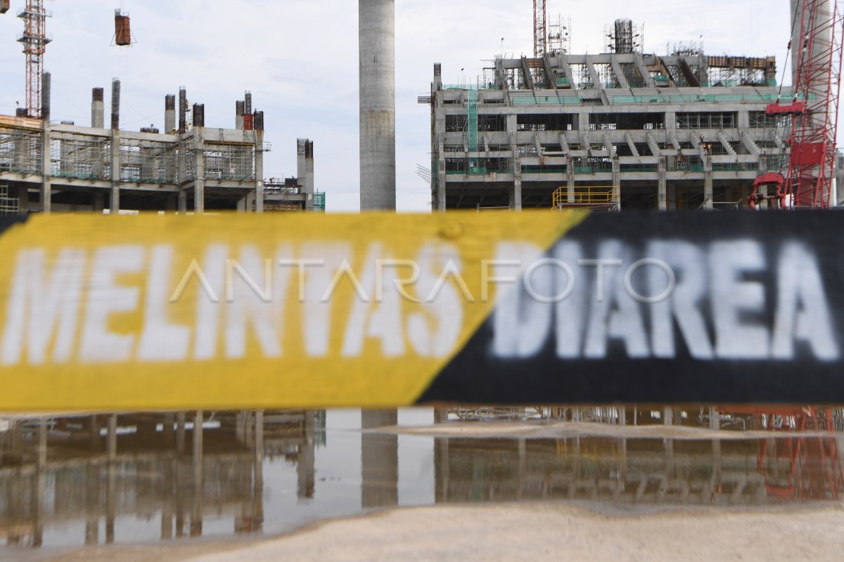 Perkembangan Pembangunan Proyek Jakarta International Stadium Antara Foto