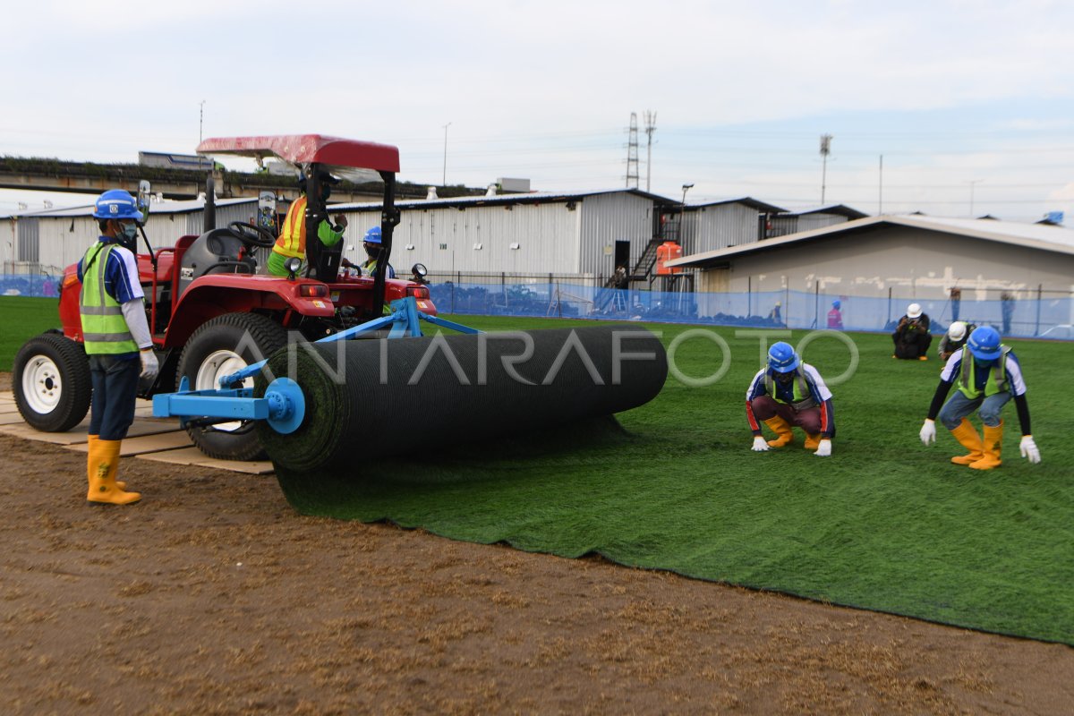 Perkembangan Pembangunan Proyek Jakarta International Stadium Antara Foto