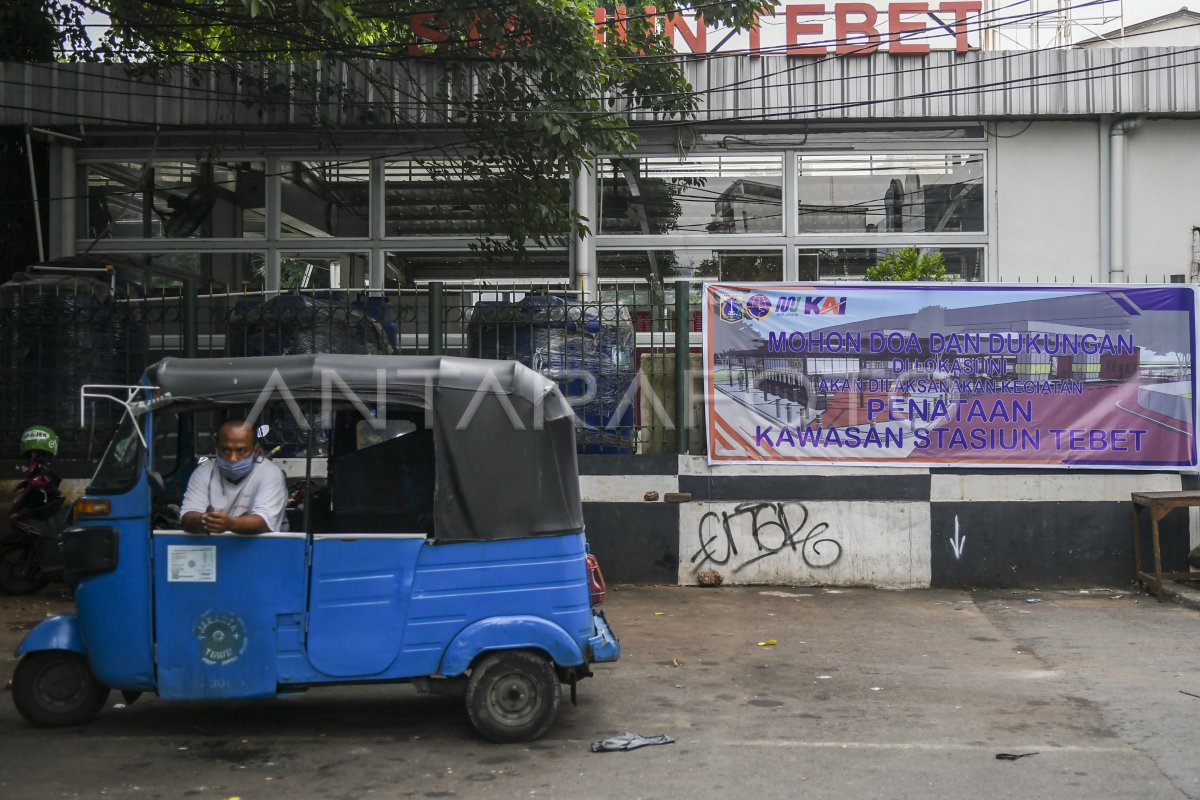 Penataan Kawasan Stasiun Tebet Antara Foto