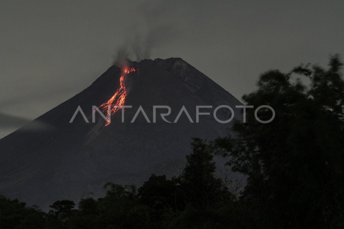 POTENSI BAHAYA ERUPSI GUNUNG MERAPI | ANTARA Foto