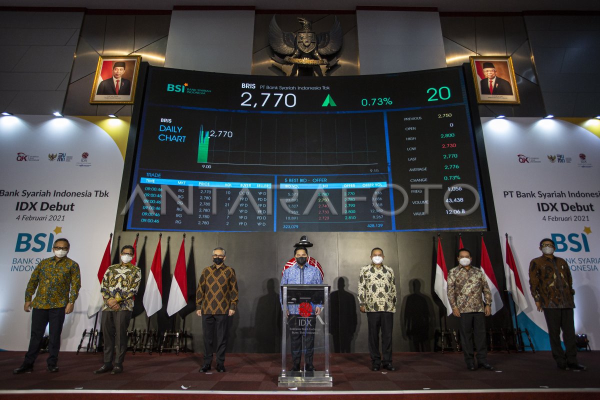 DEBUT BANK SYARIAH INDONESIA DI PASAR MODAL | ANTARA Foto