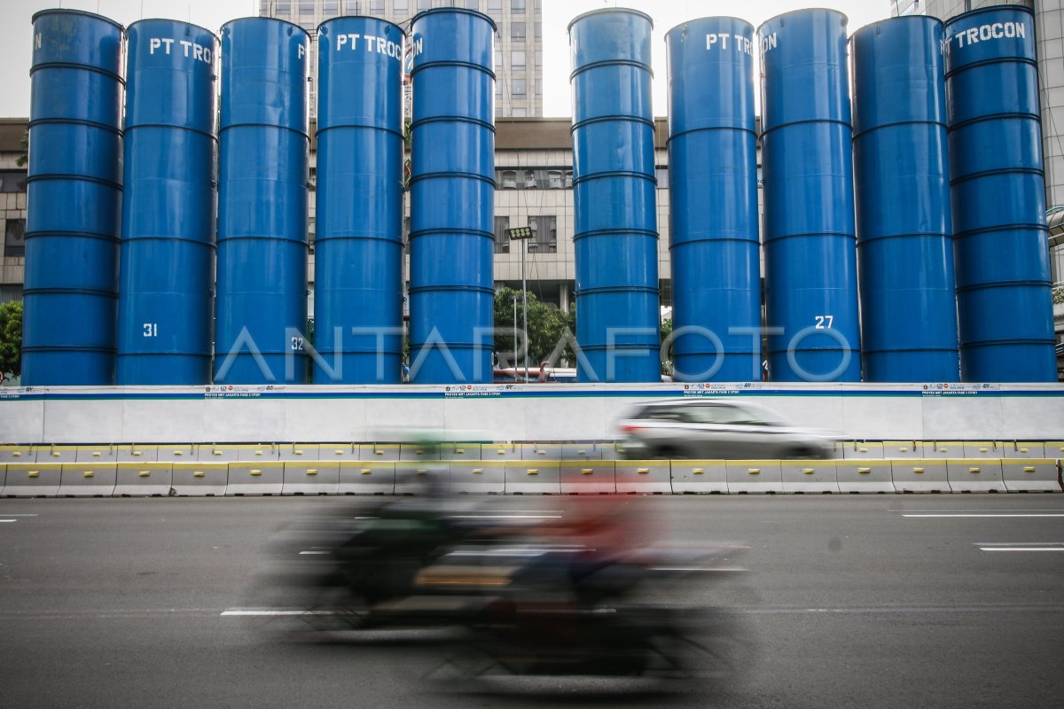 PERKEMBANGAN PROYEK MRT JAKARTA FASE 2 | ANTARA Foto