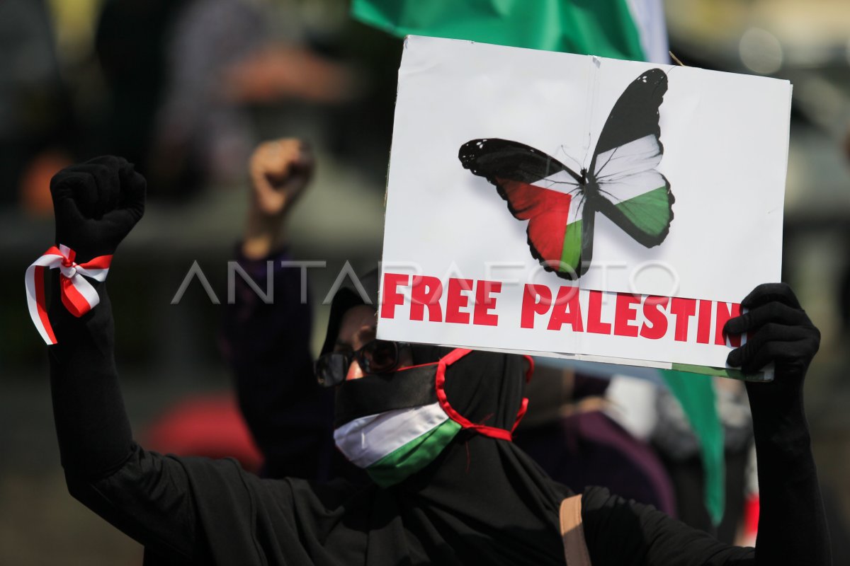 AKSI BELA PALESTINA | ANTARA Foto