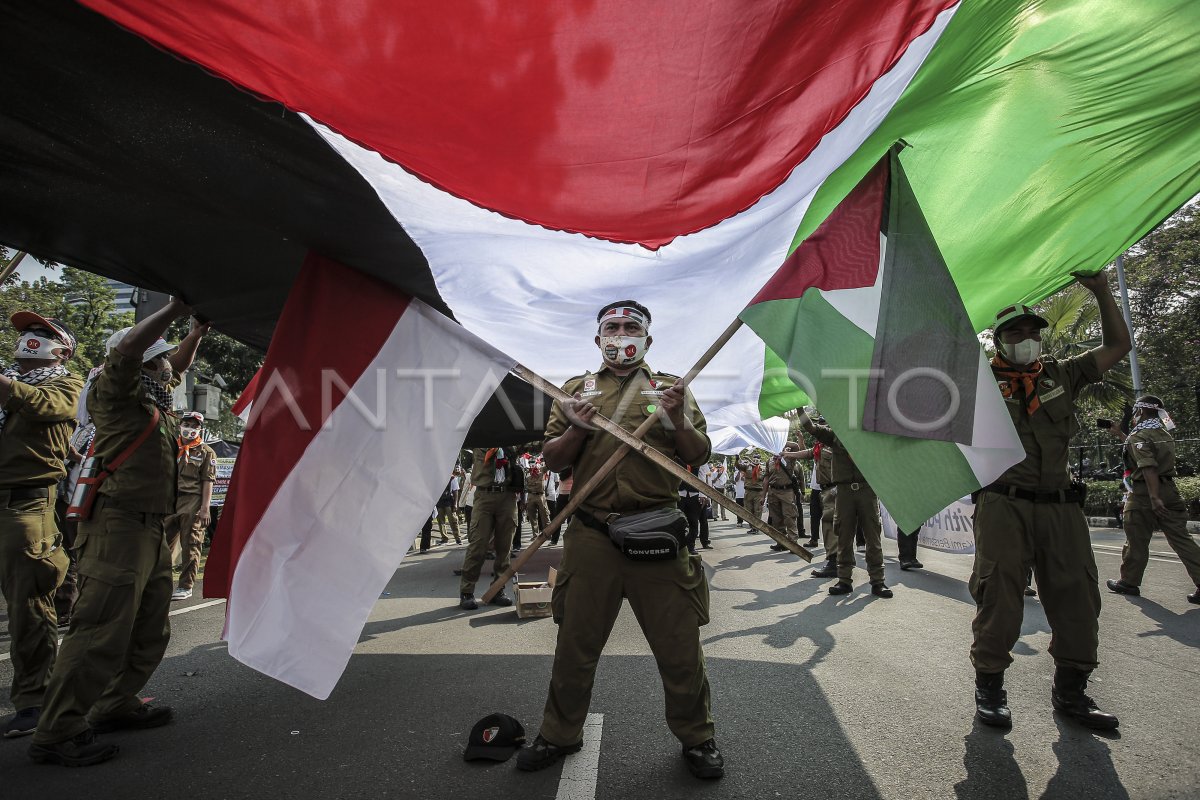 AKSI BELA PALESTINA | ANTARA Foto