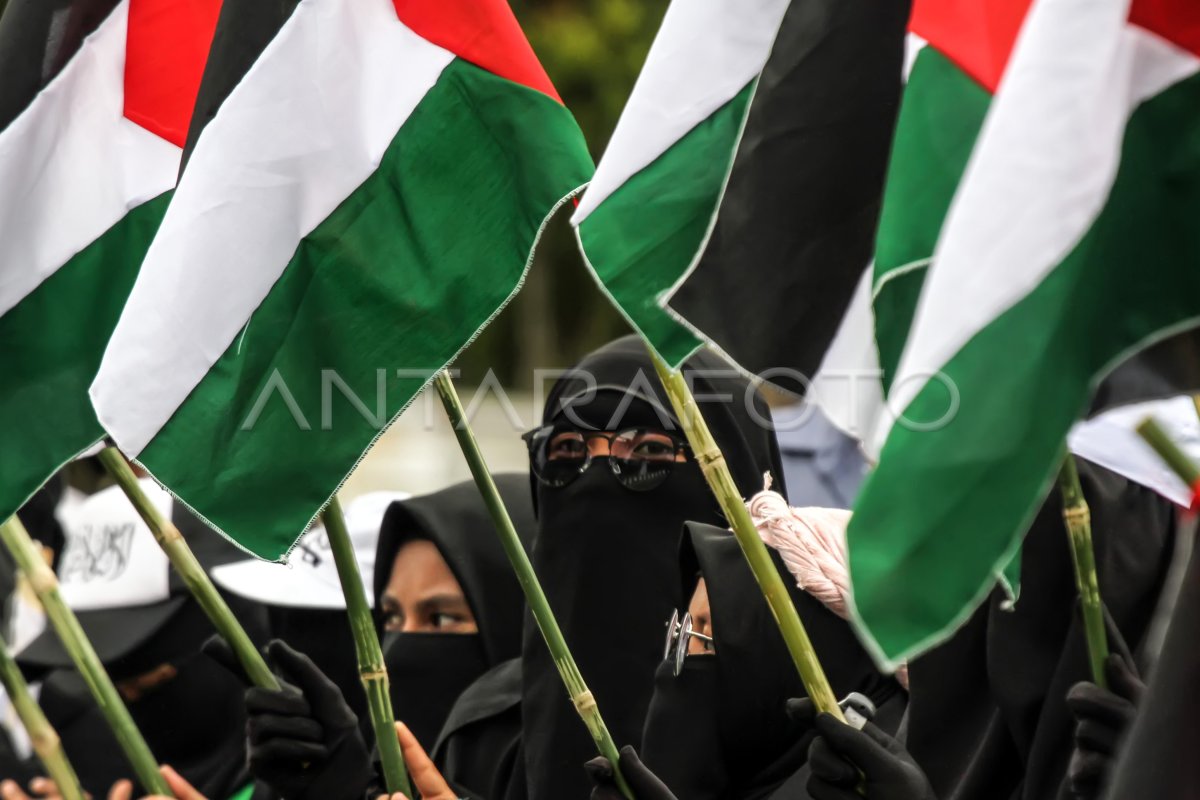 AKSI SOLIDARITAS PALESTINA | ANTARA Foto