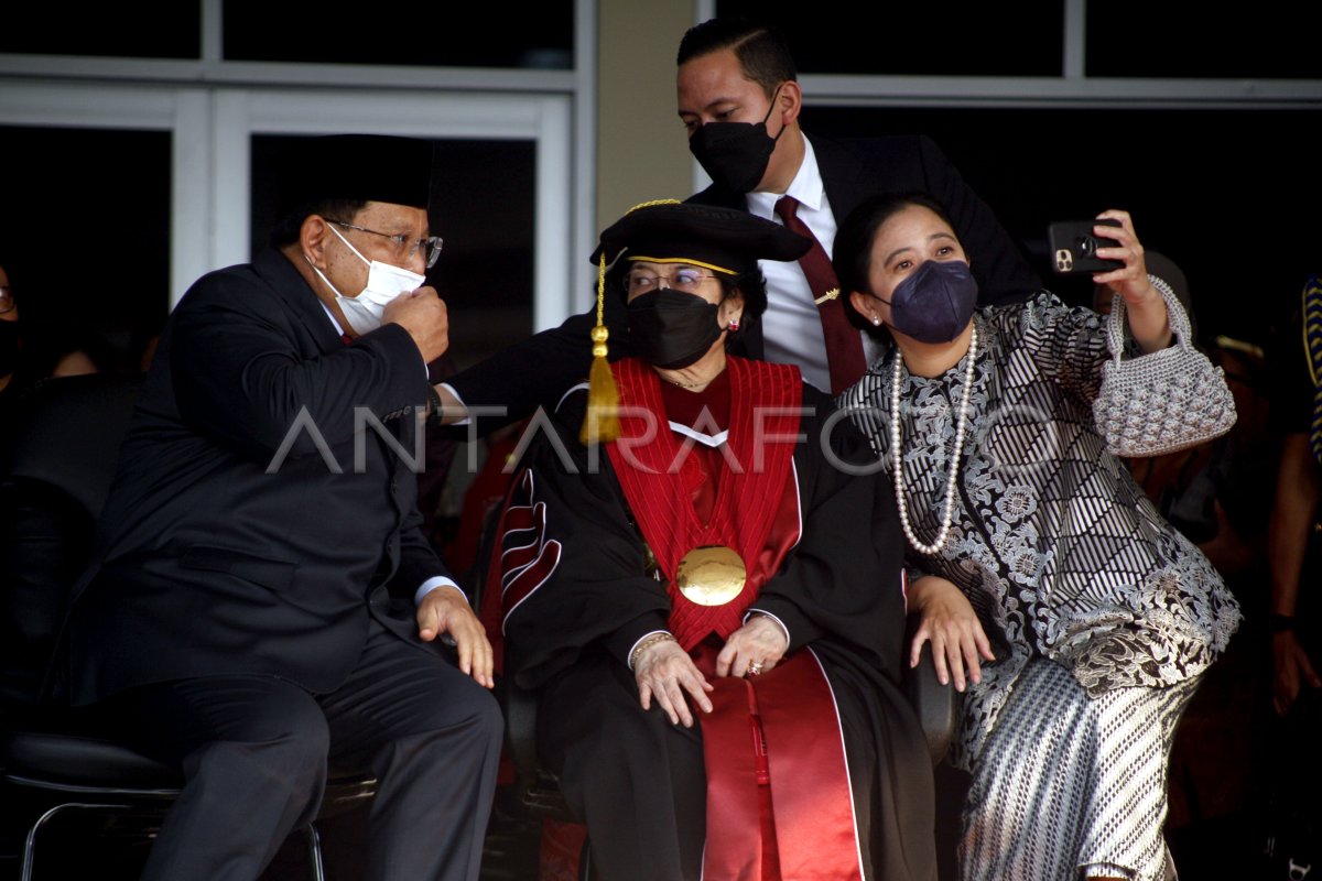 Pengukuhan Megawati Soekarnoputri Sebagai Guru Besar Antara Foto