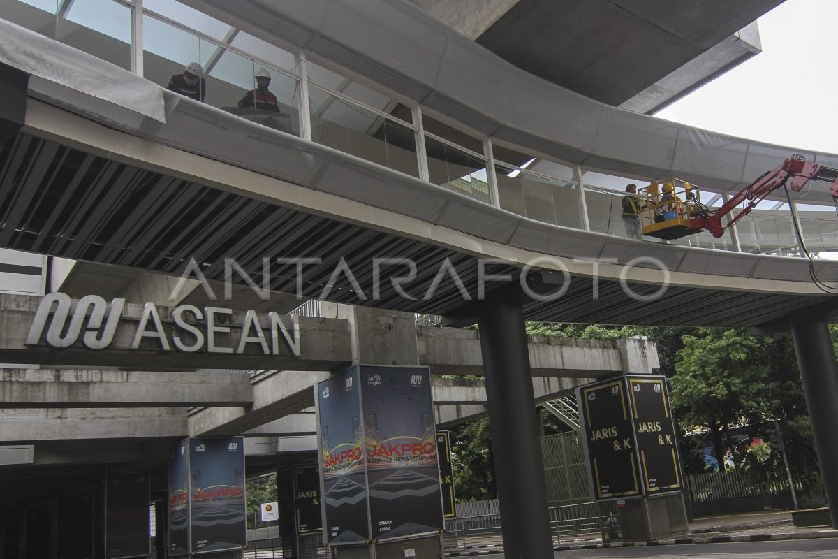 TARGET PEMBANGUNAN HALTE CSW-MRT ASEAN | ANTARA Foto