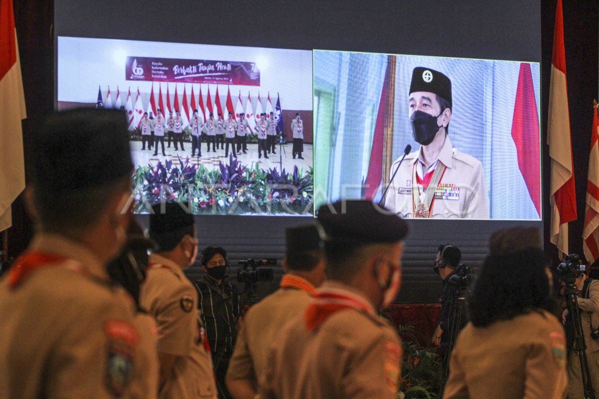 Upacara Hari Pramuka Ke Tahun Antara Foto