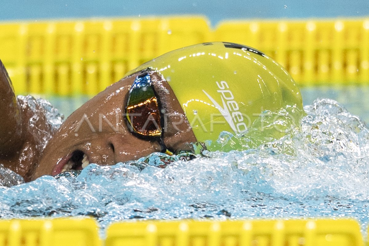 PERENANG AFLAH FADLAN PRAWIRA JUARA 1.500 METER GAYA BEBAS PUTRA ...