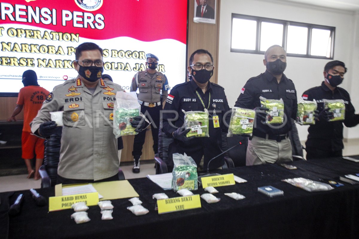 UNGKAP KASUS NARKOTIKA JENIS SABU | ANTARA Foto