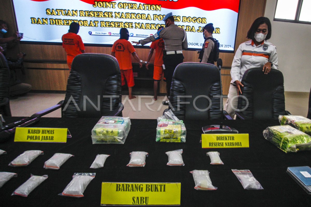 UNGKAP KASUS NARKOTIKA JENIS SABU | ANTARA Foto