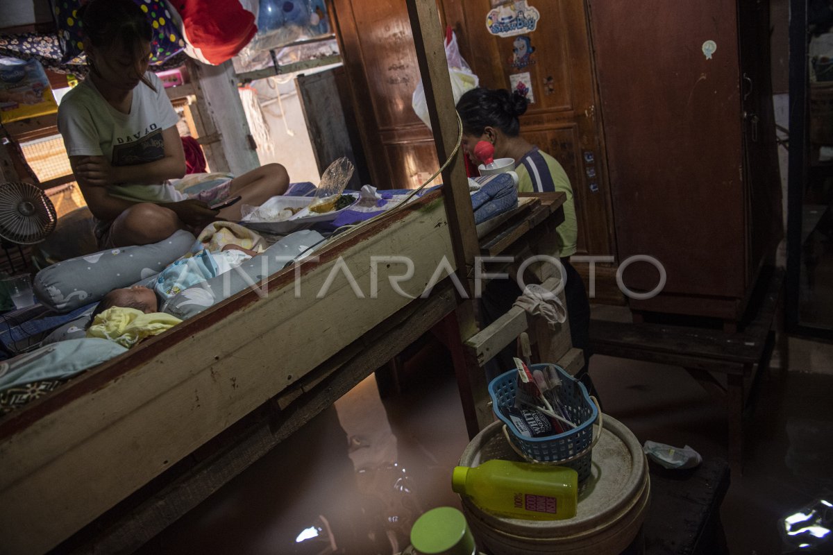 Banjir Akibat Luapan Kali Pesanggrahan Antara Foto 9540