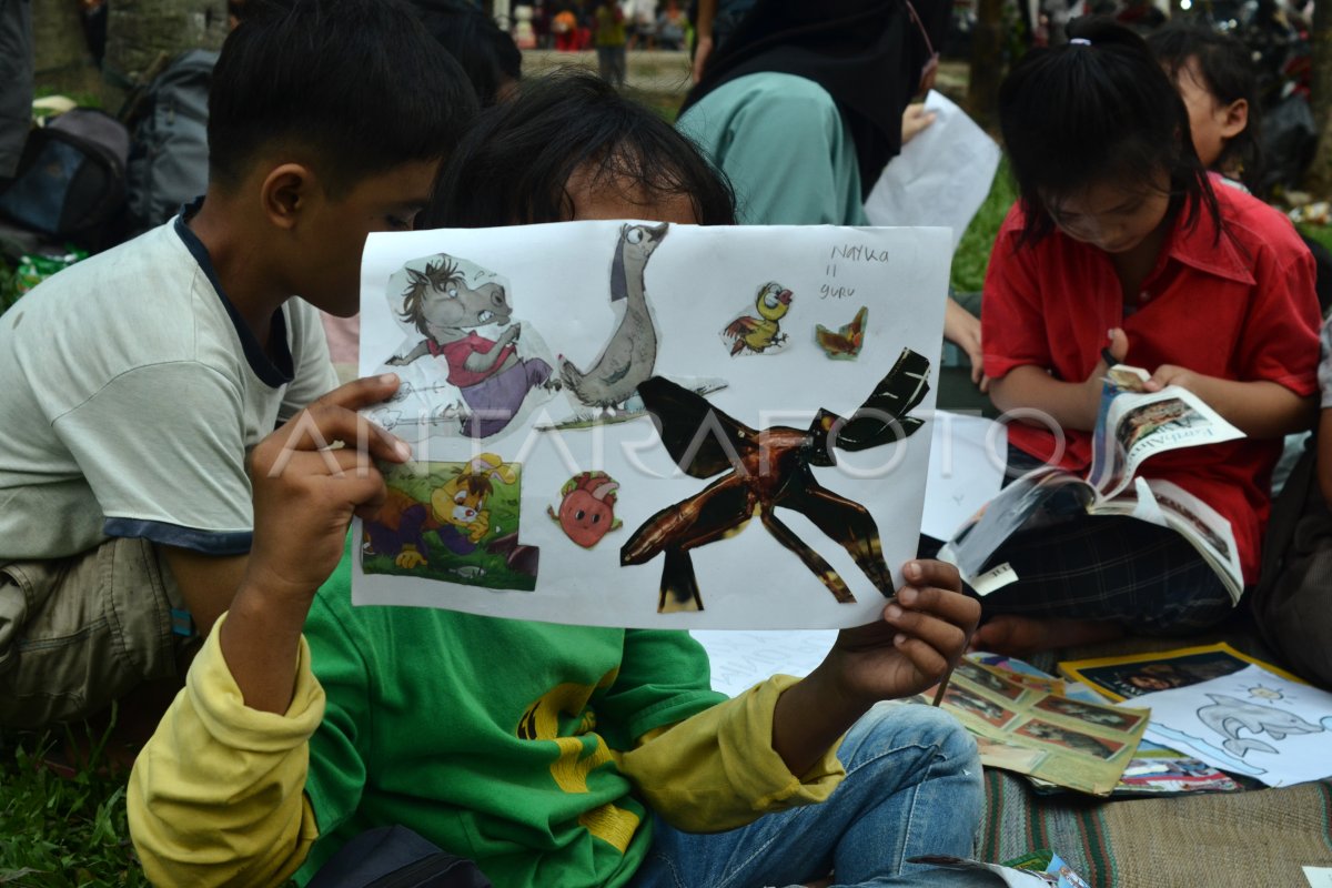 PENINGKATAN KREATIVITAS ANAK MELALUI SENI KOLASE | ANTARA Foto