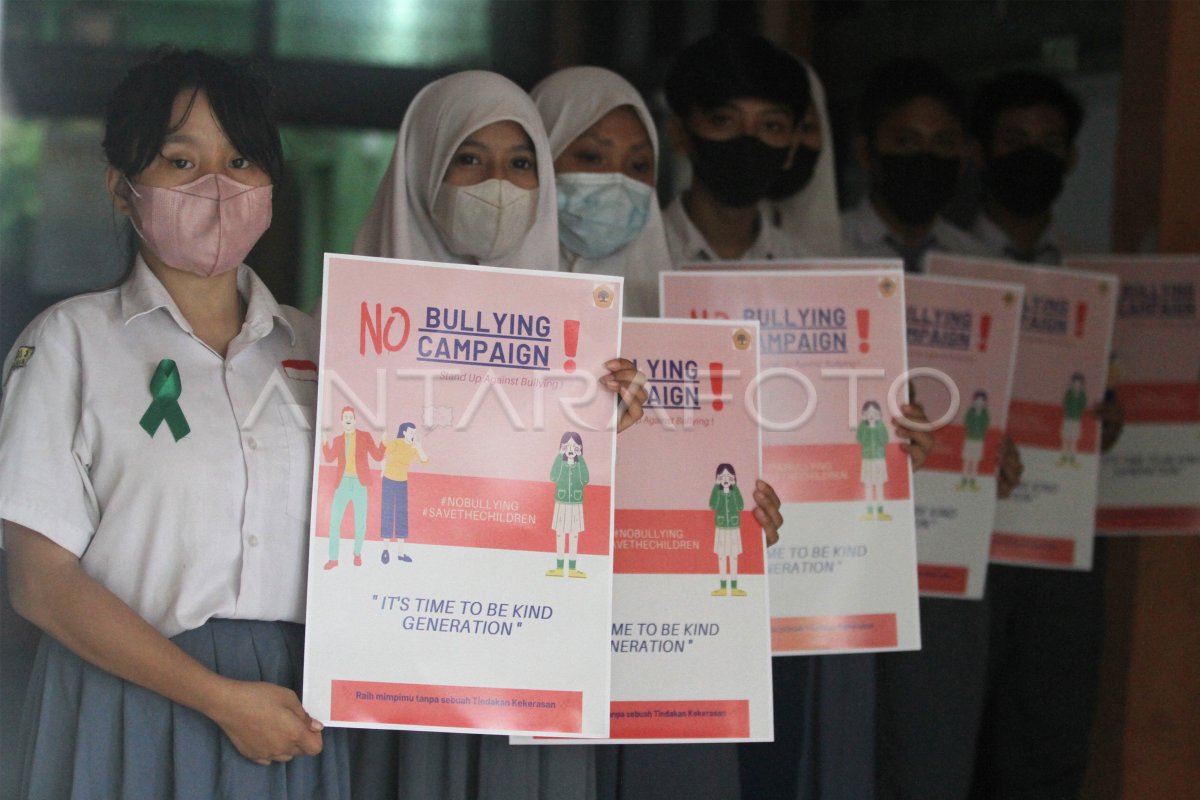 KAMPANYE ANTI PERUNDUNGAN DI SEKOLAH | ANTARA Foto