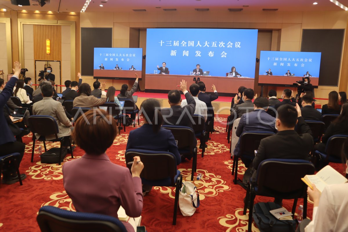 Konferensi Pers Kongres Rakyat Nasional China Antara Foto